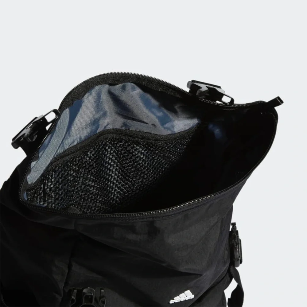EUC Unisex Adidas Yola Roll-Top Nylo Backpack In Black & White